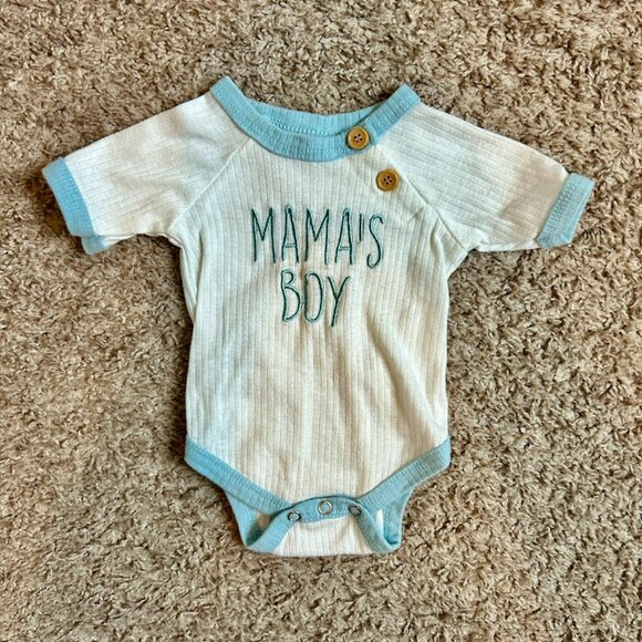Mama's Boy Newborn Set - Jammies & Bodysuit I Size NB, 0-3 M I Carter's & Tahari - Picture 7 of 8